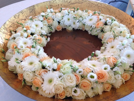 The wreath with gerbera