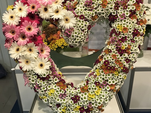 The heart with gerbera and madiba 