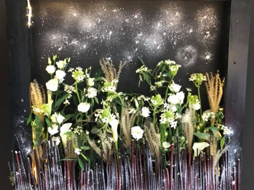 Floristisches Motiv mit Lisianthus